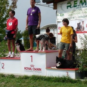 21 agosto 2010. sant'ilario d'enza (reggio emilia). gara di agility. conquistato il 3° posto in jumping debuttanti!
yuppi!!!!!!!