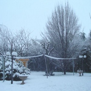 panoramica fronte casa - inverno