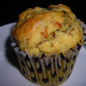 Muffin salato con carote e zucchine