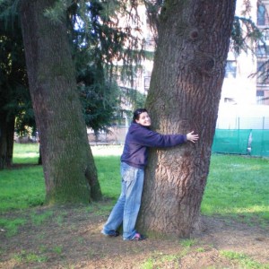 io e il mio amico cedro!