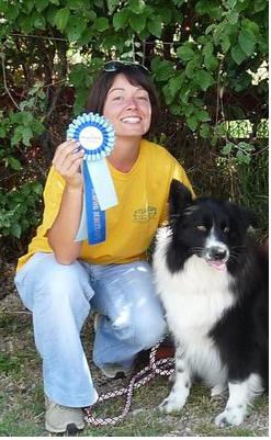 giugno 2010 io e maya gara di agility a reggio emilia, 1° posto in jumping!