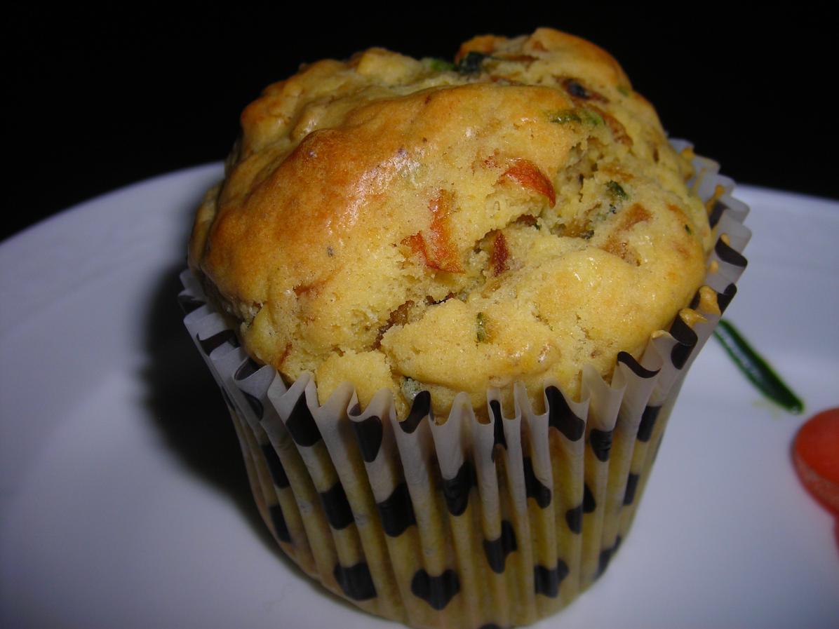 Muffin salato con carote e zucchine